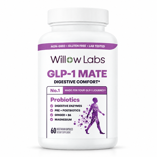 Willow Labs GLP-1 MATE clean purple bottle